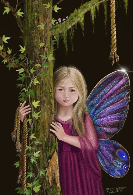 The Butterfly Fairy — Digital painting
